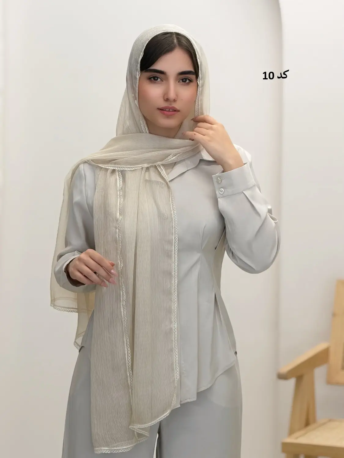 6493-شال ابریشم دلاریس